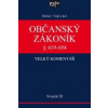 Občanský zákoník velký komentář Svazek III § 419 654 Věci a právní skutečnosti - Melzer Filip Tégl Petr a kolektiv