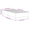 vidaXL Posteľ Box Spring Tmavo Šedá 90x200 cm Manšestr - Sivá - 259736-276369