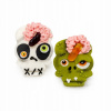 Zombie cukrové dekorácie na Halloween Monster Skull lebky 8ks
