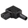PREMIUMCORD Konektor napájecí 230V na (samice, IEC C14), úhlový (cs220/f90)
