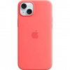 Kryt na mobil Apple iPhone 15 Plus Silicone Case with MagSafe Guava MT163ZM/A