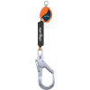 Portwest FP80 2m samonavíjacie záchranné lano 140 kg, Farba Orange/Black