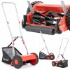 Obľúbená ručná kosačka 30 cm (RUČNÁ TLAČNÁ MECHANICKÁ BUBnová kosačka TKR300 S KOŠÍKOM 30 cm 14-47 mm)
