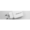 Qoltec 45W GaN nabíječka do zásuvky | 5–20 V | 1,5–3 A | 1x USB-C PD | 1x USB QC 3.0 | Bílý