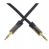 PREMIUMCORD kabel, stíněný, Jack 3.5mm - Jack 3.5mm M/M 1,5m (kjqmm015t)