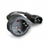 Gembird PC-SFC14M-01 power adapter cord C14 male -> schuko female
