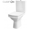 Cersanit 599 EASY NEW WC-Kombi zadný odpad 3/5 CLEAN ON+sed. DP,SC,EO, Biela K102-028 K102-028