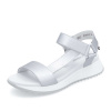 Dámske sandále RIEKER W2951-90 strieborná S5 38