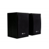 C-TECH reproduktory SPK-09, 2.0, dřevěné, černé, USB napájení, 4W, 3,5mm jack