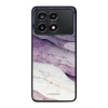 Lesklý kryt Mobiwear Glossy - Xiaomi Poco X6 Pro 5G - G028G - Bílý a fialový mramor (Prémiové lesklé pouzdro, obal, kryt Mobiwear Glossy na mobil Xiaomi Poco X6 Pro 5G - G028G - Bílý a fialový mramor,