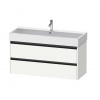 Duravit Ketho.2 Umývadlová skrinka, 55x118x46 cm, 2 zásuvky, matná biela K25279018180000