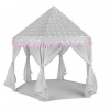 KRUZZEL Stan pre deti hrad sivo-ružový 23476