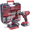 Skrutkovač Worcraft CD-S20LiWT ShareSYS, 20V Li-ion, akumulátor 2.0 Ah + nabíjačka, kovové skľučovadlo, v kufríku
