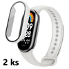 2ks Ochranný kryt pre Xiaomi Smart Band 10 - Biely MBSCZ-3DKRYTBI210