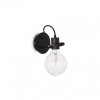 Nástenné svietidlo Ideal lux 119502 RADIO AP1 NERO 1xE27 60W 3000K
