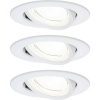 Paulmann 92455 Nova Coin LED vstavané svetlo sada 3 ks LED 2.8 W biela (matná); 92455