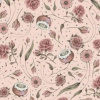 QT Fabrics Curiosity kvety ružová