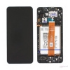 Samsung Galaxy A12 (SM-A127F) LCD displej + dotyková plocha + predný kryt čierny - originál