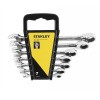 Stanley STMT82846-0 7dílná sada ráčnových očkoplochých klíčů - 8 - 19 mm
