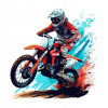 CUKROVÁ TLAČ Jedlý obrázok na tortu MOTOR MOTOCROSS PITBIKE + POSTAVY MENO 94