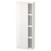 Duravit DuraStyle - Skrinka vysoká 140x50x24 cm, ľavá, lesklá biela DS1238L2222