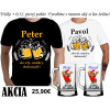 Pánske tričko s menom Jozef + pivný pohár Veľkosť: XXL