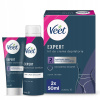 Veet Sada na depiláciu intímnych partií, depilačný krém, pena 2x50 ml