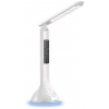 Stolná lampa Avide Nabíjacia stmievateľná LED lampa s displejom 4W RGB biela (ABLDLRGB-CALENDAR-4W)