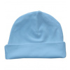 Link Kids Wear Dojčenská bavlnená čiapka X944 Babyblue one size