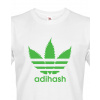 Pánské tričko s marihuanou Adihash, Barva Bílá, Velikost 4XL Bezvatriko.cz 102005