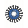 BOSCH X-LOCK Kotúčová drôtená kefa vrkočová, 115, oceľ 115 mm, 0,5 mm, 12 mm 2608620731