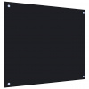 vidaXL Kuchynská zástena, čierna 70x60 cm, tvrdené sklo