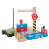 BIGJIGS TOYS Bigjigs Rail Kontejnerové překladiště