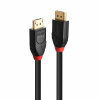 Kábel DisplayPort M/M 5m, 8K@60Hz, DP v1.4, 32.4Gbit/s, aktívny, čierny, jednosmerný, aktívny