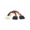 Gembird redukcia napájania MOLEX - 2x SATA 30cm CC-SATA-PSY-0.3M