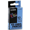 páska CASIO XR-12BU1 Black On Blue Tape EZ Label Printer (12mm)
