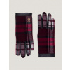 Tommy Hilfiger dámske kárované rukavice AW0AW15362 M-L