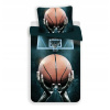 Posteľné obliečky - Posteľná súprava Jerry Fabrics 5300506 140 x 200 cm odtiene námorníckej modrej (Basketbal basketbalová vankúš 140x200)