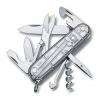 VICTORINOX HUNTSMAN T 1.3713.T7 (HUNTSMAN T 1.3713.T7, silver translucent, 91mm)