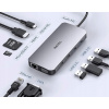 HUBOVÝ ADAPTÉR TYPE-C 11W1 PD HDMI RJ45 VGA SD Audio