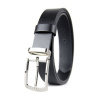 Kožený opasok SILVER-RIDE, šírka 3.3cm - Čierna (VSILVER-RIDE-CI)