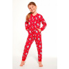 Detský overal na spanie Škriatok modrá 146-152 Červená