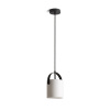 RENDL JULIETTA 16 závesná opálové sklo/čierna 230V LED E27 15W