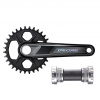 Shimano Jednopřevodník 175 mm 32z. Deore FC-M6100-1 včetně ložisek BSA pro 1x12 černé