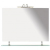 Sapho Wega Zrkadlo 90x80 cm s policou 60092-9