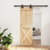 zahrada-XL Posuvné dvere so sadou kovania 70x210 cm borovicový masív 3203151