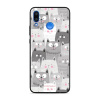 Lesklý kryt Mobiwear Glossy - Huawei Nova 3 - G045G - Kočičky (Prémiové lesklé pouzdro, obal, kryt Mobiwear Glossy na mobil Huawei Nova 3 - G045G - Kočičky, materiál Plast + TPU silikon - krytí po vše