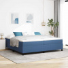 zahrada-XL Posteľ s pružinovým rámom Modrá, Biela 203 x 200 x 60 cm 3337485