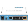 MIKROTIK RouterBOARD hAP + L4 (650MHz, 64MB RAM, 5xLAN switch, 1x 2,4GHz, plastic case, zdroj) RB951Ui-2nD