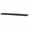 Autronic Polička nástenná 120 cm, MDF, farba tmavo sivý mat, baleno v ochranej fólii P-002 GREY2